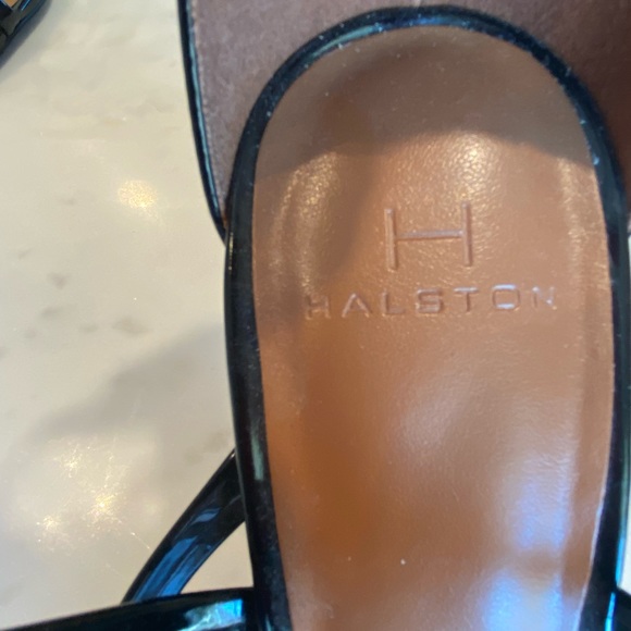 Halston Patent Leather Strappy Heels - Picture 4 of 4
